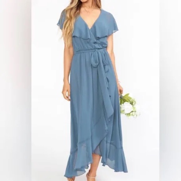 Show Me Your MuMu Dresses & Skirts - NWT Show Me Your Mumu Wedding Jess Ruffle Midi Dress